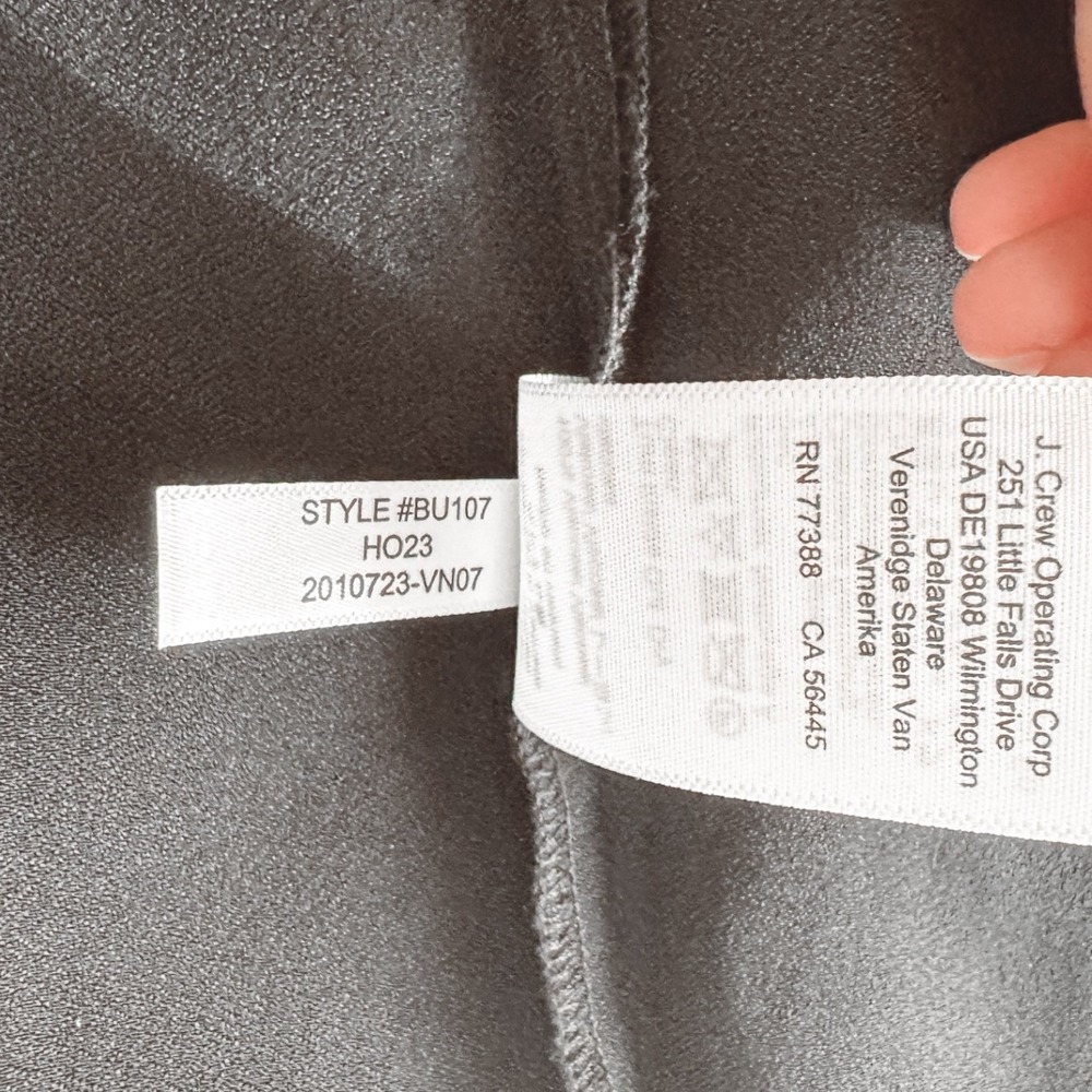 J.Crew Drapey Satin Maxi Shirt Dress Long Sleeve Button Down Belt Luster 18 - Picture 10 of 11